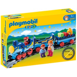 Playmobil 1.2.3 Night Train with Track (6880)