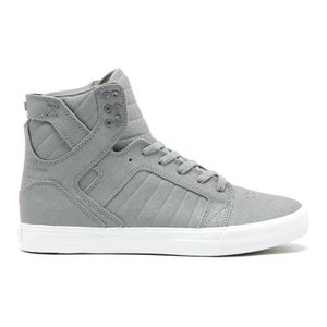 Supra Men's Skytop High Top Trainers - Grey Fiberglass/White