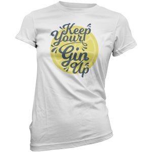 Keep Your Gin Up Frauen T-Shirt - Weiß