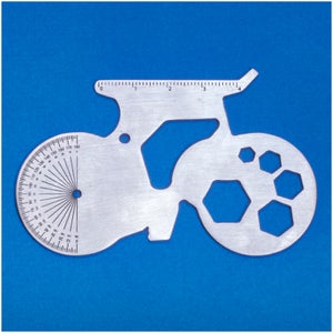 Bicycle Shaped Multi Tool - Silver