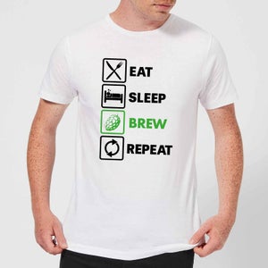 Beershield Eat Sleep Brew Repeat Men's T-Shirt