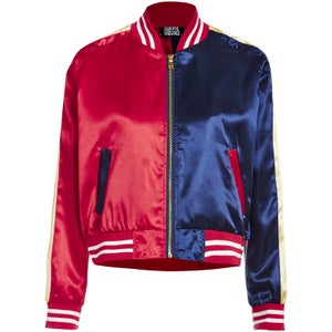 DC Suicide Squad Women's Varsity Jacket - Red/Blue