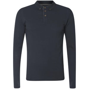 Advocate Men's Ralling Long Sleeve Polo Shirt - Navy
