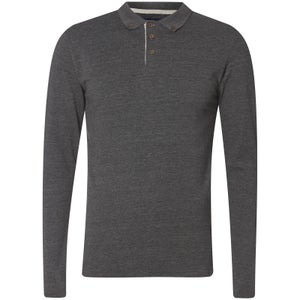 Advocate Men's Ralling Long Sleeve Polo Shirt - Charcoal Melange