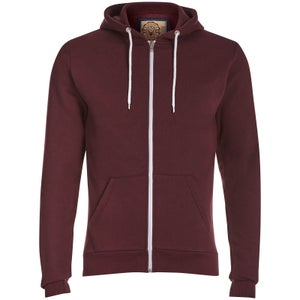 Advocate Men's Berkley Zip Through Hoody - Burgundy