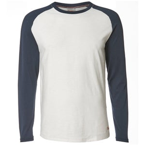 Jack & Jones Originals Men's New Stan Raglan Long Sleeve Top - Cloud Dancer