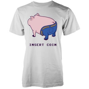 Vo Maria Piggy Bank Insert Coin Men's Grey T-Shirt