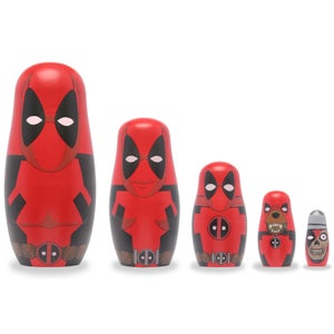 Marvel Deadpool Plastic Nesting Dolls