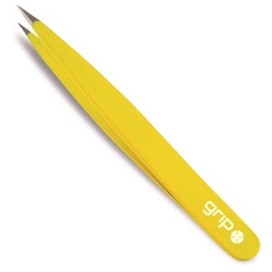 Caronlab Grip Tweezers: Pointed Tip - Gb5 Bright Yellow