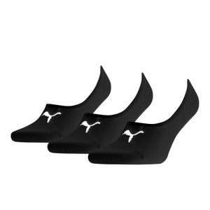 Puma Men's 3 Pack Footie Socks - Black