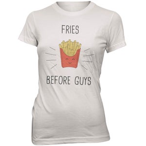 Fries Before Guys Women's Slogan T-Shirt