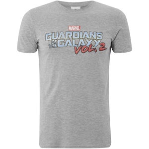 Marvel Männer Guardians of the Galaxy Vol. 2 Logo T-Shirt - Grau