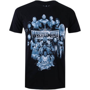 WWE Wrestlemania Group Männer T-Shirt - Schwarz