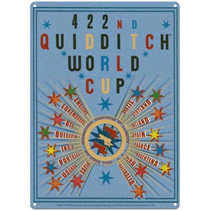 Harry Potter Quidditch World Cup Large Tin Sign (41.5 x 31cm)