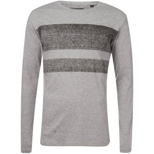 Troy Men's Jam Long Sleeve T-Shirt - Light Grey Marl