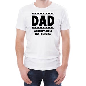 Dad World's Best Taxi Service Men's White T-Shirt