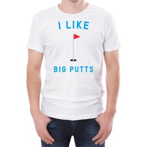 I like Big Putts Men's White T-Shirt