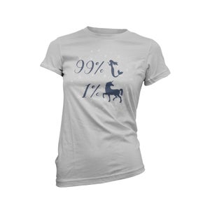 99 Percent Mermaid Women's Grey T-Shirt