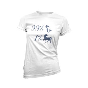 99 Percent Mermaid Frauen T-Shirt - Weiß