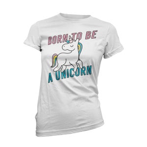 Born To Be A Unicorn Women's White T-Shirt