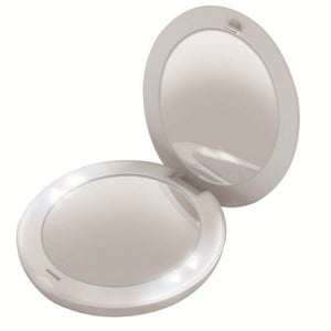Homedics Portable Battery Powered Compact LED Mirror