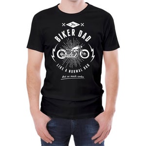 Biker Dad Men's Black T-Shirt