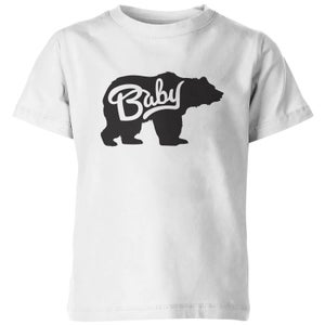 My Little Rascal Kids Baby Bear White T-Shirt