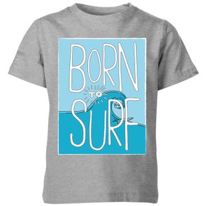 My Little Rascal Kids Born to Surf Grey T-Shirt