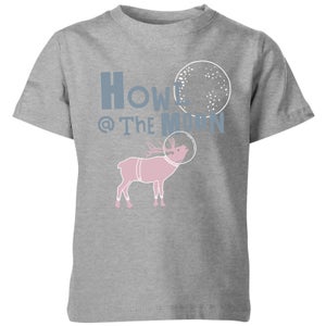 My Little Rascal Kids Howl at the Moon Grey T-Shirt