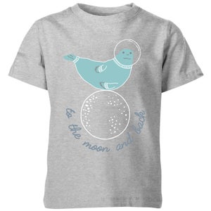 My Little Rascal Kids to the Moon and Back Grey T-Shirt