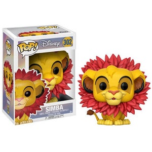 Figurine Pop! Le Roi Lion Simba (Crinière de Feuilles)