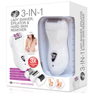 Rio 3-in-1 Lady Shaver, Epilator & Hard Skin Remover