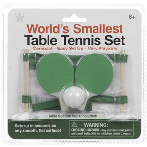 World's Smallest Table Tennis