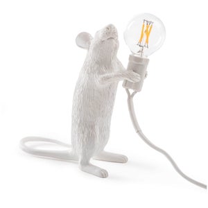 Seletti Standing Mouse Lamp - White
