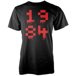 1984 Pixel Men's Black T-Shirt