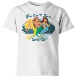 You Can't Swim With Us Kids' White T-Shirt