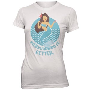 Mermaids Do It Better Women's White T-Shirt