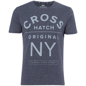 Crosshatch Men's Laramie T-Shirt - Navy Marl