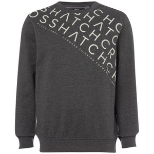 Crosshatch Men's Leeroy Crew Sweatshirt - Charcoal Marl