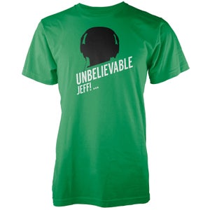 Unbelievable Jeff Men's Green T-Shirt