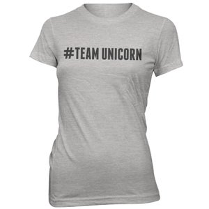 Hashtag Team Unicorn Women's Grey T-Shirt