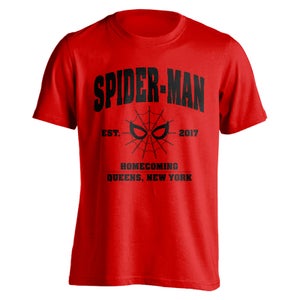 Marvel Spider-Man Men's Homecoming Queens NY T-Shirt - Red