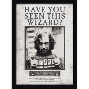 Harry Potter Sirius Wanted Framed 30 x 40cm Print