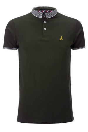 Brave Soul Men's Glover Polo Shirt - Khaki