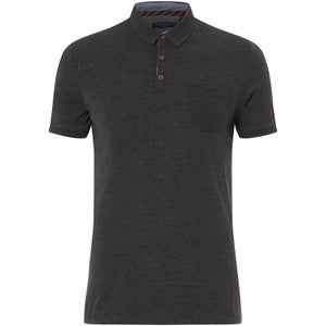 Brave Soul Men's Julius Polo Shirt - Dark Charcoal Marl
