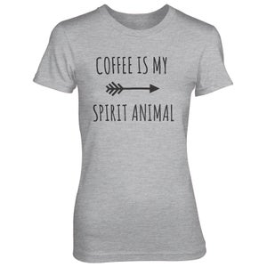 Coffee Is My Spirit Animal Women's Grey T-Shirt