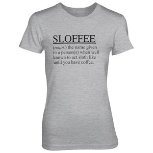 Sloffee Women's Grey T-Shirt