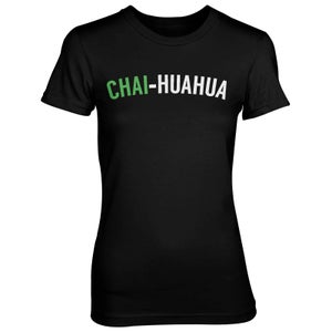 Chai-huahua Women's Black T-Shirt