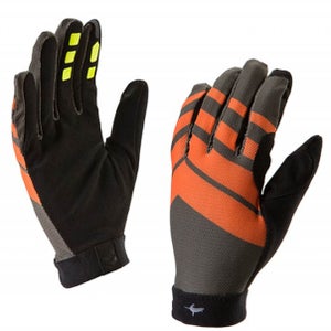Sealskinz Dragon Eye MTB Ultralite Gloves - Green/Orange