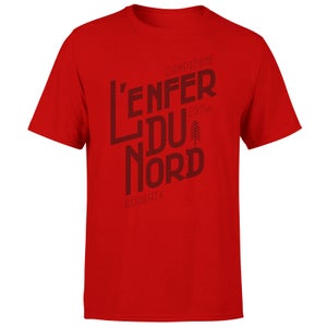 L'enfer Du Nord Men's Red T-Shirt